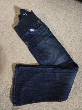 GAP Maternity Dark Wash Boot Cut Jeans, Size 2